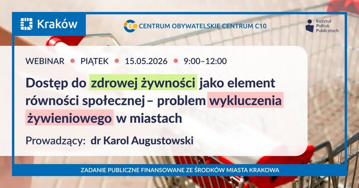 Baner: Zdrowie jako sprawa publiczna – społeczeństwo, równość, odpowiedzialność