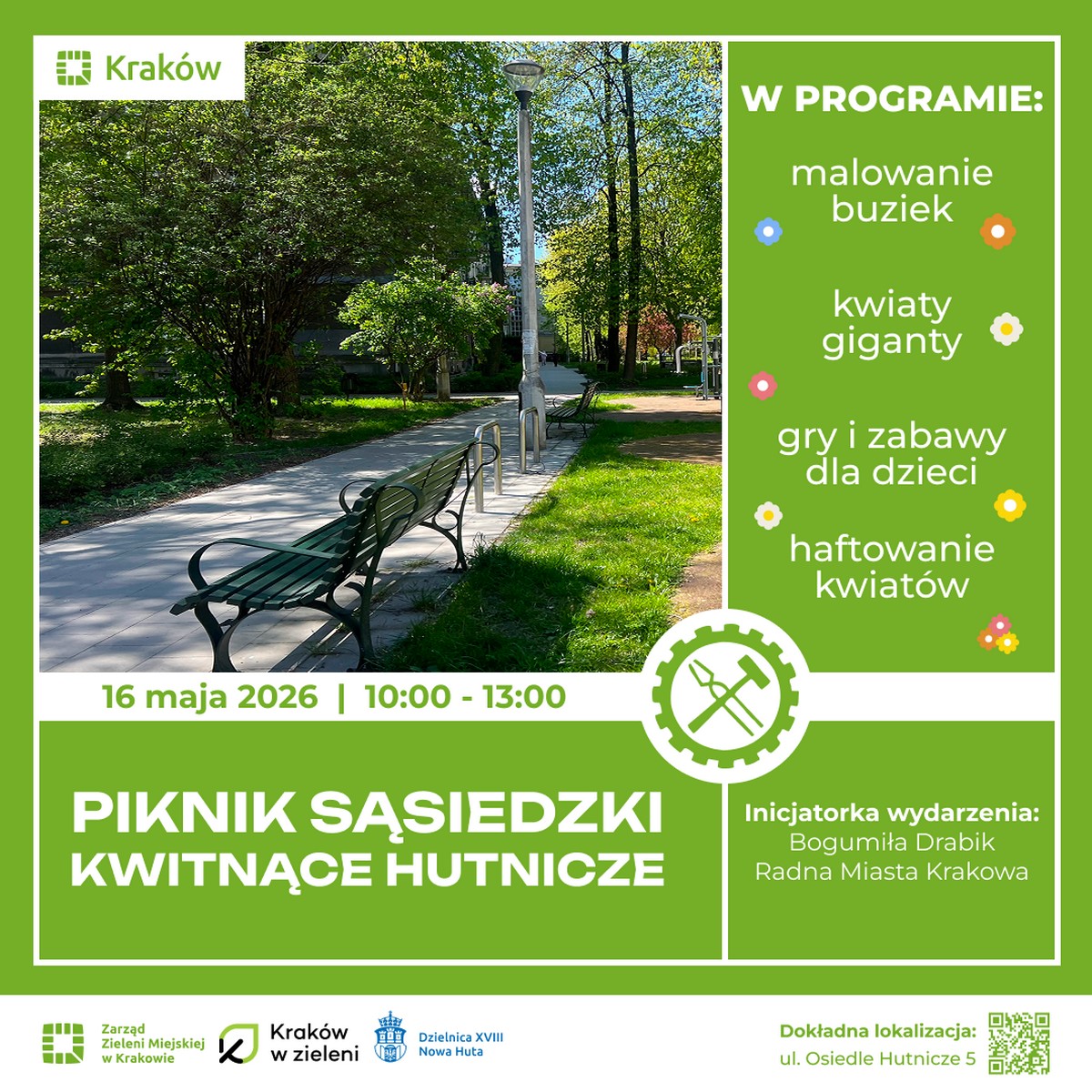 Baner: Piknik Sąsiedzki Kwitnące Hutnicze