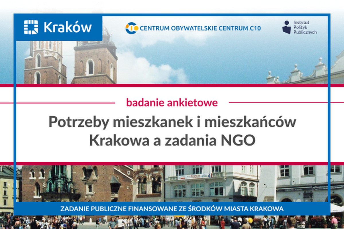 Baner: Badanie ankietowe „Potrzeby mieszkanek i mieszkańców Krakowa a zadania NGO”