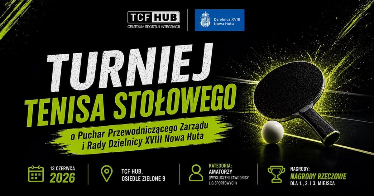 Baner: Amatorski Turniej Tenisa Stołowego