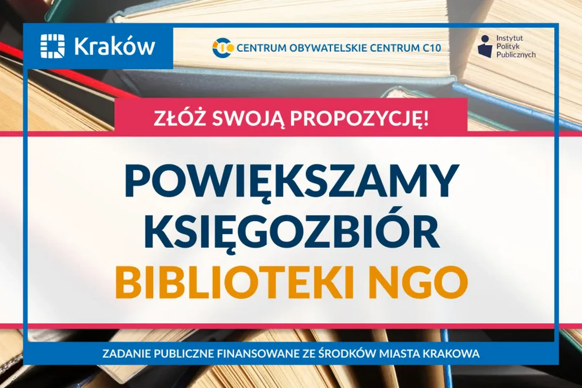 Powiększamy księgozbiór Biblioteki organizacji pozarządowych