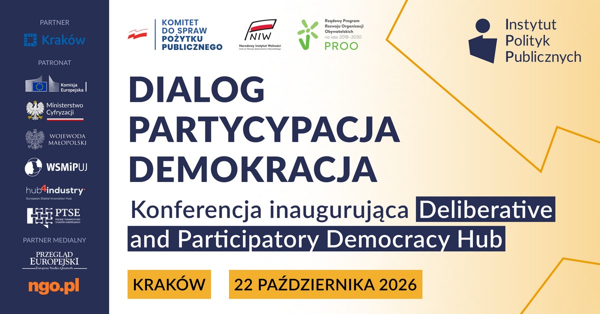 Baner: Dialog. Partycypacja. Demokracja.